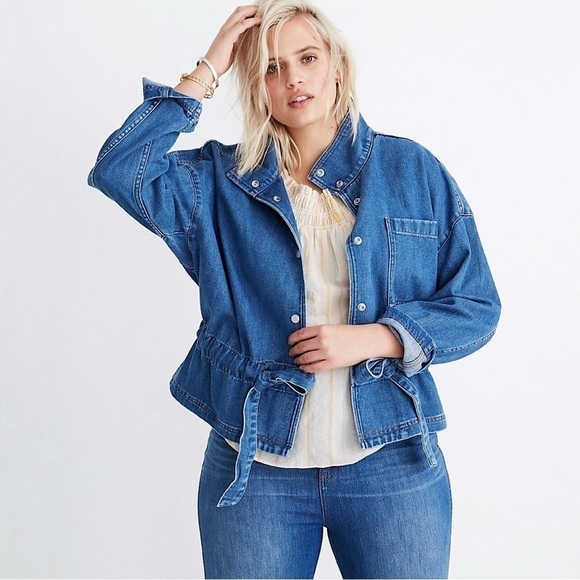 Madewell Southlake Denim Military Jacket Small - Picture 3 of 16